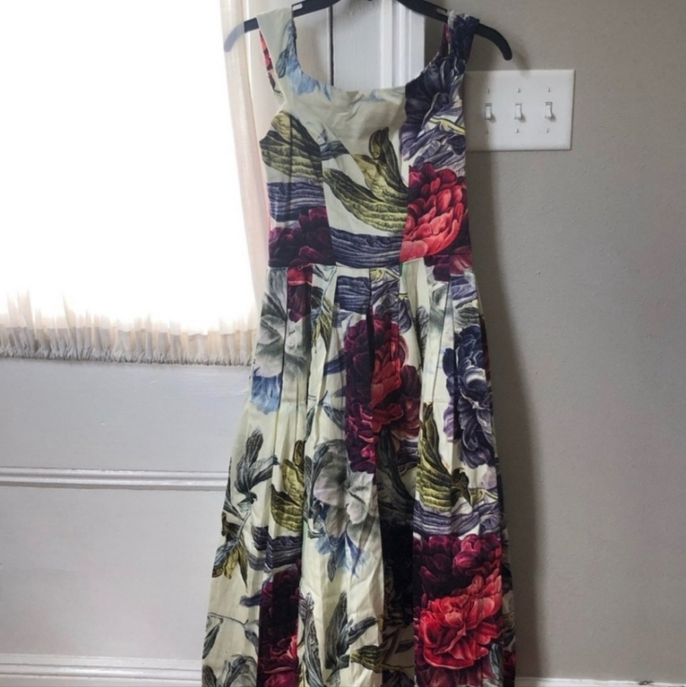 ASOS off shoulder floral print dress